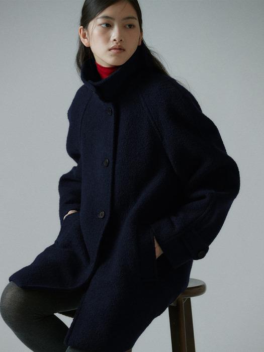 Boukle Half Coat-navy