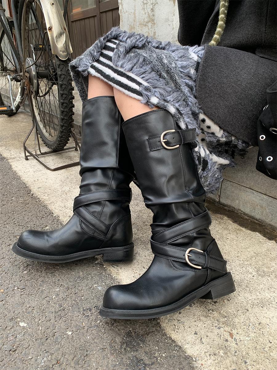 페인티드우드 666 long boots (2color)