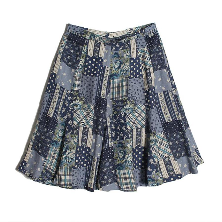 patch-work skirt