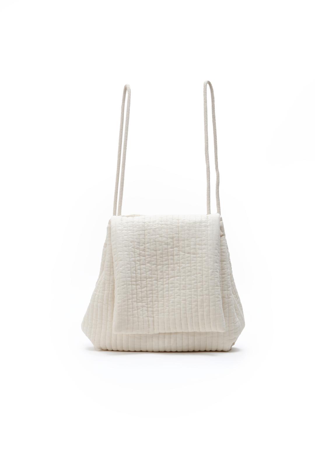 Round quilting bag _Ivory