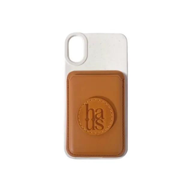 phone card pocket - brown
