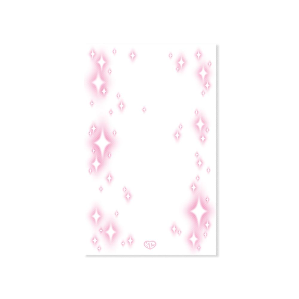 [네버더레스] A6 키라키라 글리터 다이어리 속지 핑크