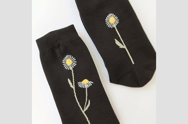 [소언] SOCKS_DAISY - BLACK (3차입고)