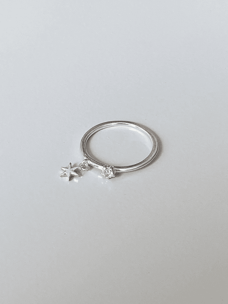 (925silver) Little star ring