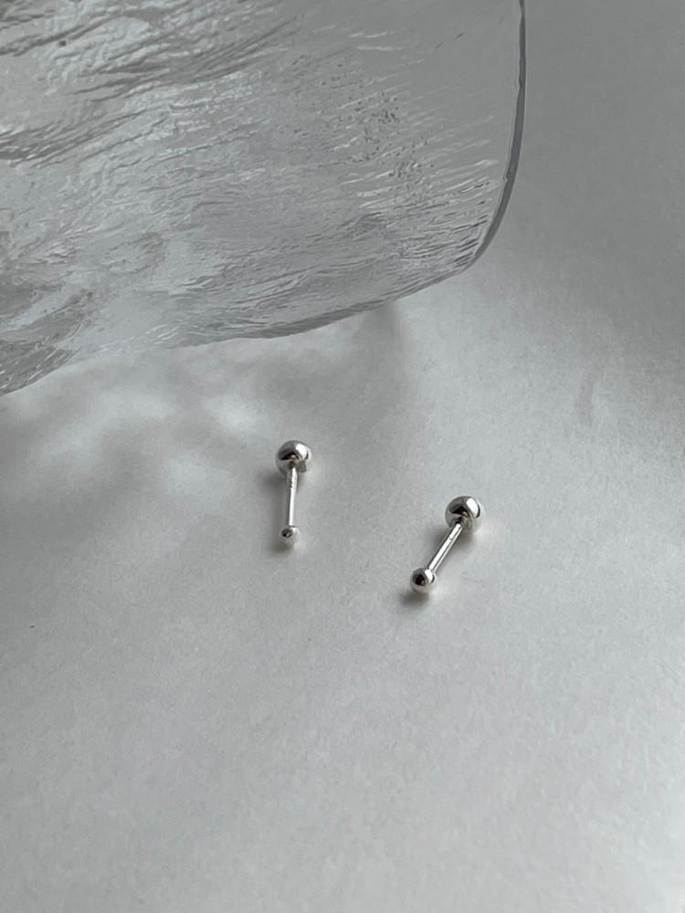 [모노로그] 미니 1.5mm 2mm 실버 볼 데일리 피어싱 P058