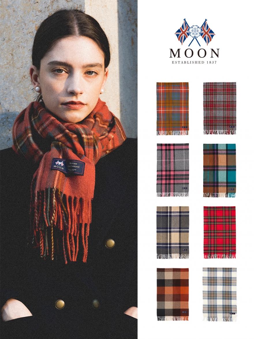 아브라함문 메리노울 숄머플러 50cm 컬렉션 - 32컬러