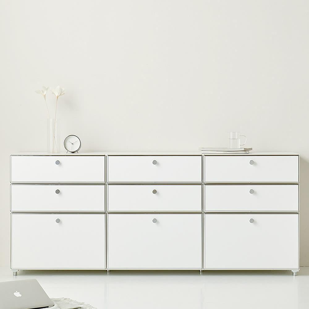 스칸디무드 클레르 미드센츄리 3단 와이드 서랍장 1800