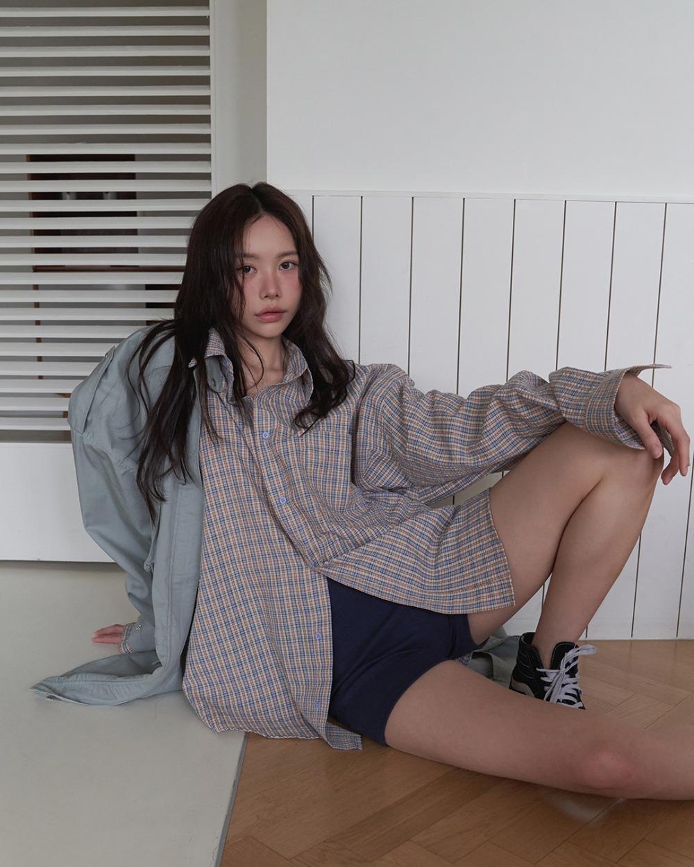 25SS iconic 2 mini check shirt