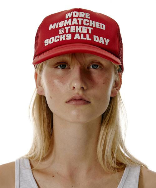 Mismatch Trucker Cap Red