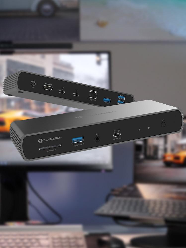 인텔 인증 썬더볼트4 독 USB4 도킹스테이션 T4D210