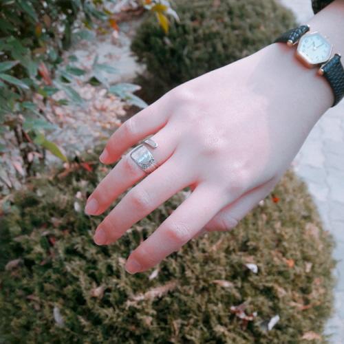 1960s silverplated vintage spoon ring