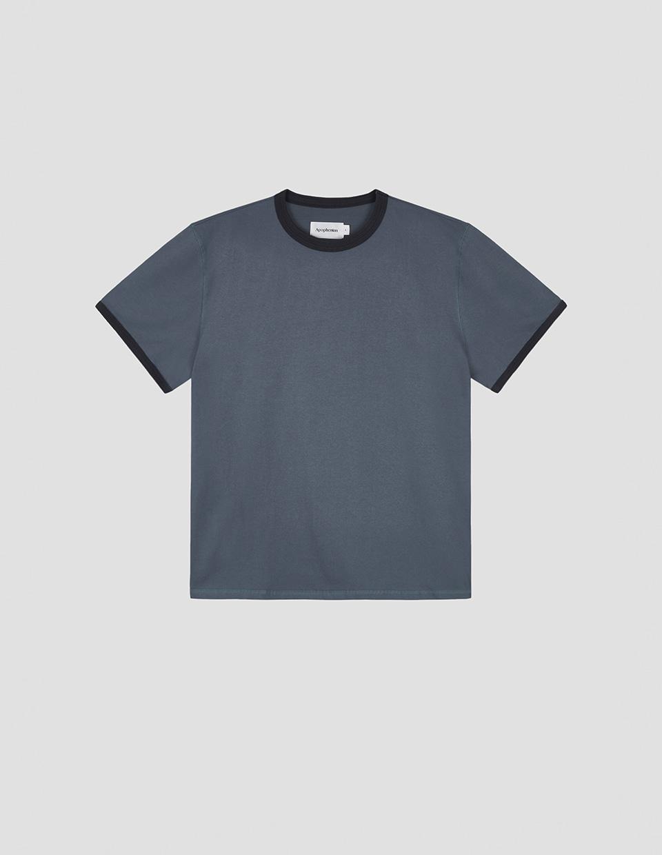 [Havati Exclusive] Double Crewneck Ringer T_Blueberry