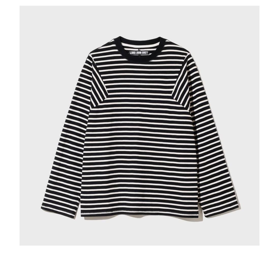 로드존그레이 스트라이프 티셔츠 L | 후루츠패밀리