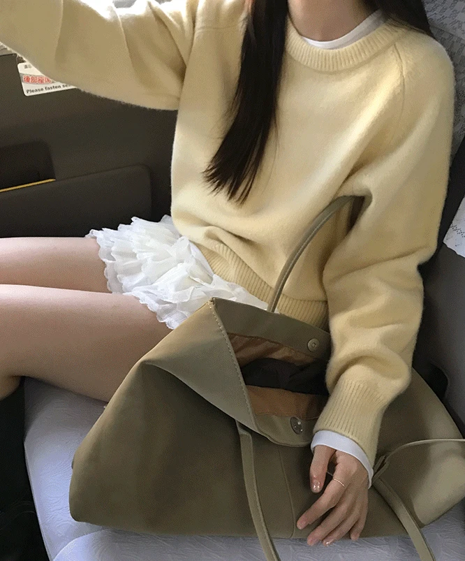 [가을신상🍂]  네빌 라운드넥 니트 (6color)