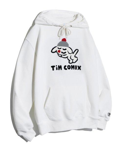 DADITO BOUCLE HOODIE OFF WHITE