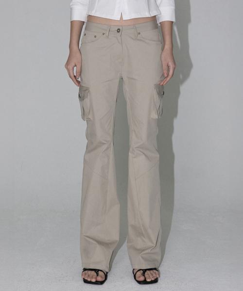Another Bootcut Cargo Pants (sand beige)