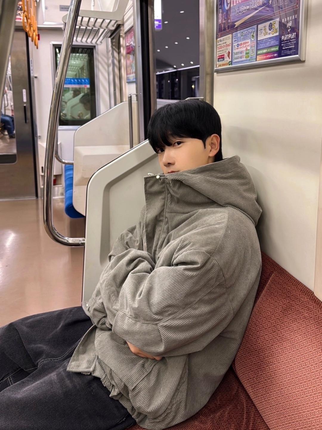 골덴 후드 양털점퍼 3C