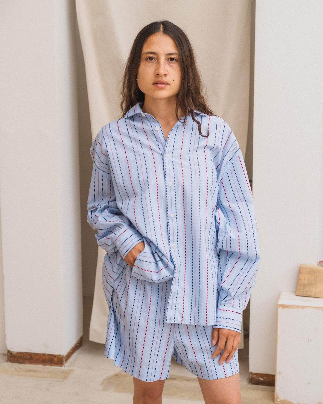 Claude Shirt - MATRIX STRIPE / M