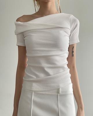 one twist half tee (2color)