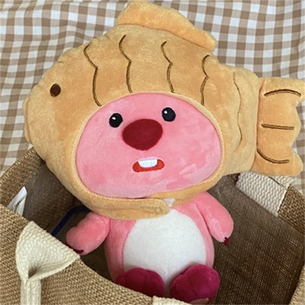 붕어빵 모자 쓴 잔망 루피 인형 20cm