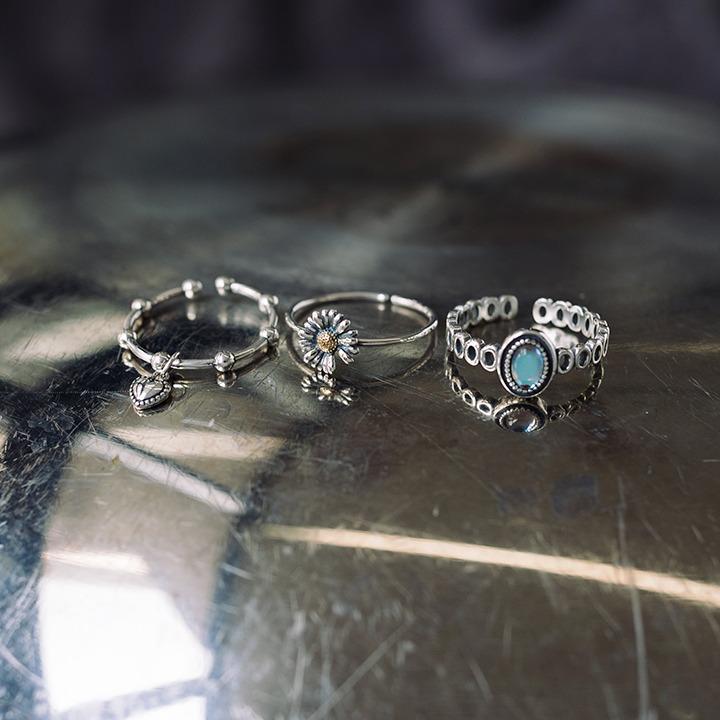 [925silver] 루비아 실버 반지