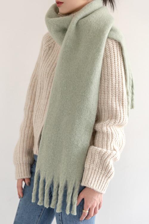 윈터플러피 태슬 머플러