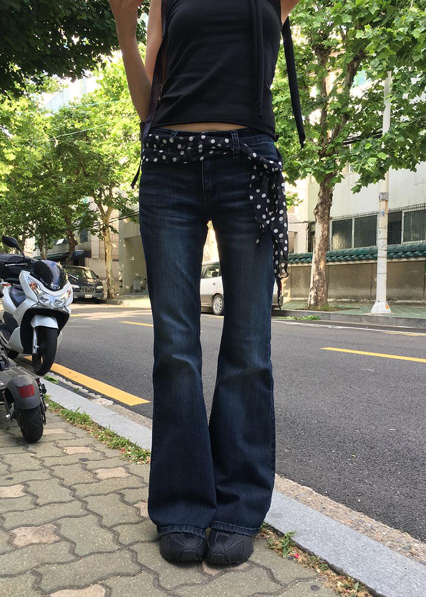 FIT LOW BOOTS CUT DENIM (S-L)