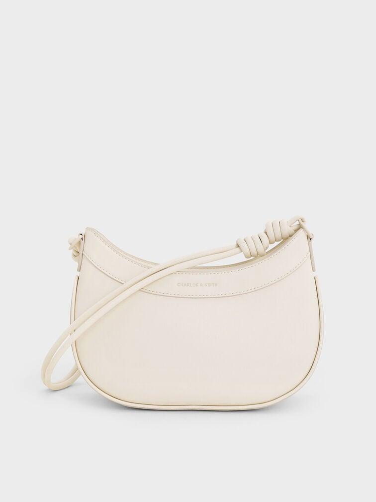 Sabine Knotted-Strap Curved Shoulder Bag