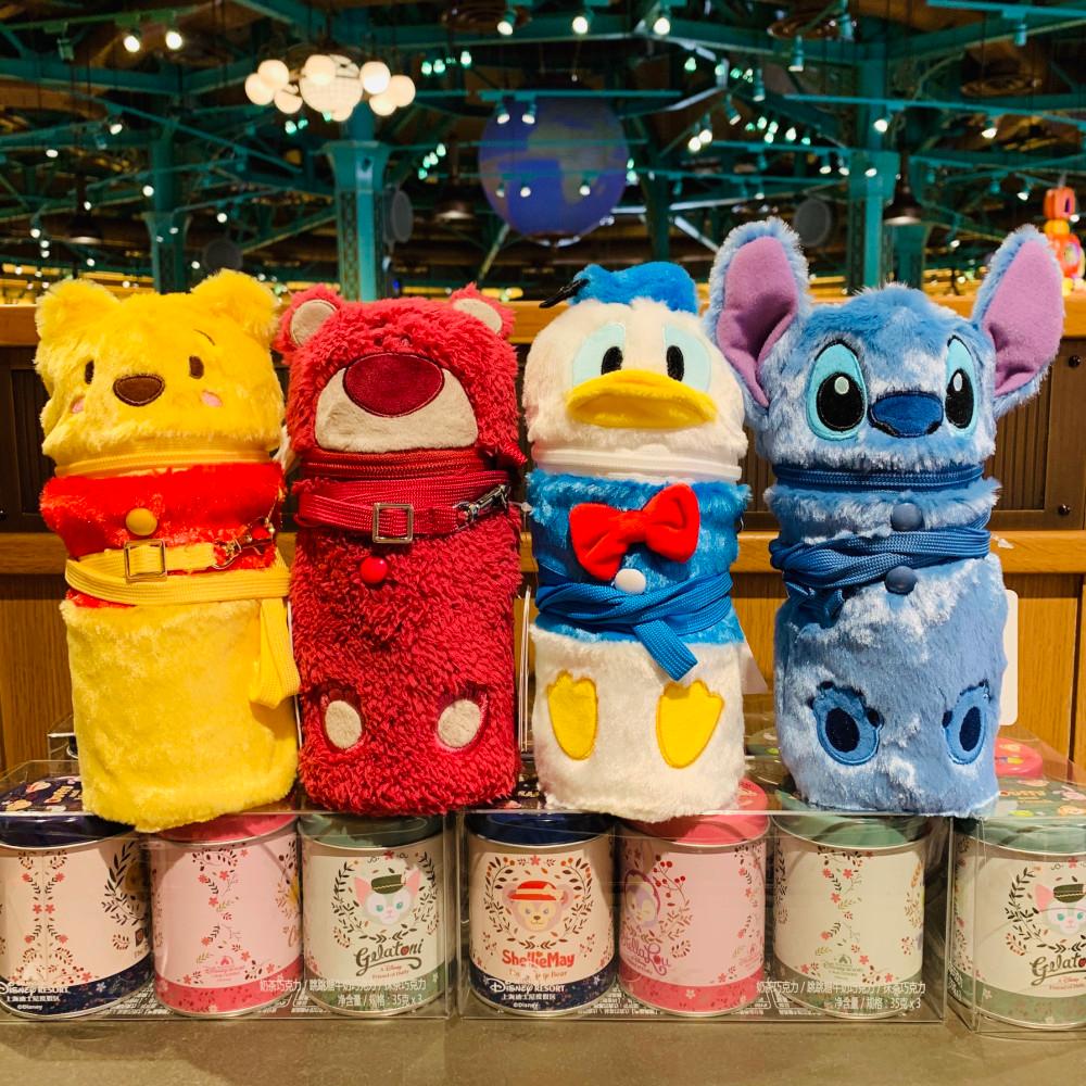 디즈니 캐릭터 도날드덕 곰돌이푸우 릴로와스티치 랏소베어 인형 스트랩 파우치 보온물병 겨울용 보온 텀블러