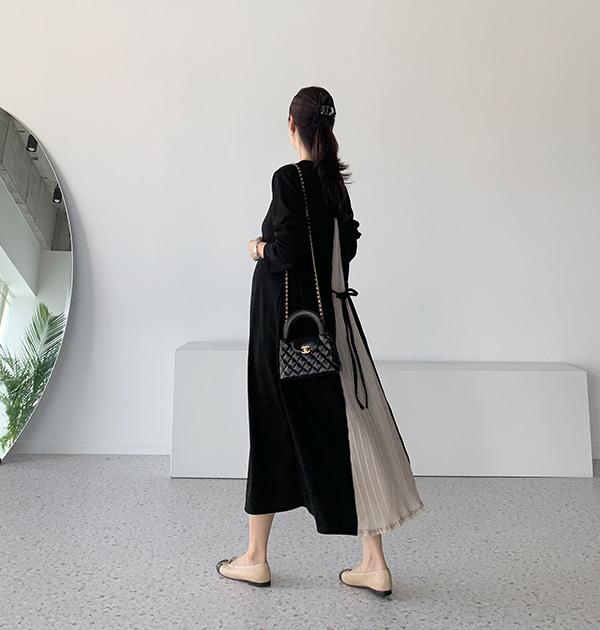 임부복*이안 플리츠 원피스