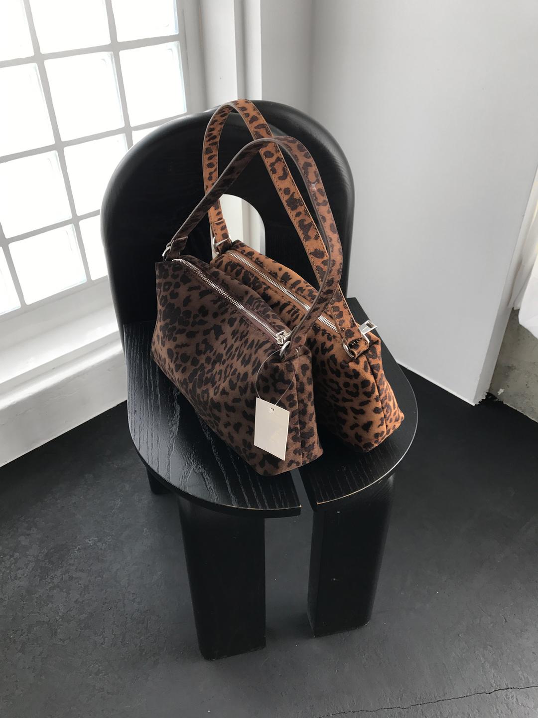 Baby Leopard Mini Bag, Deep Brown (2c)
