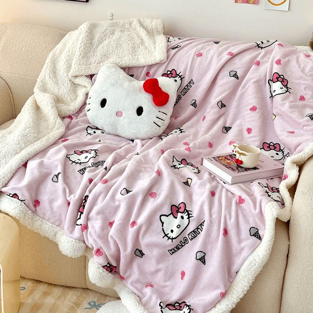 25type 달콤 키티 극세사 담요 양털 이불 블랭킷