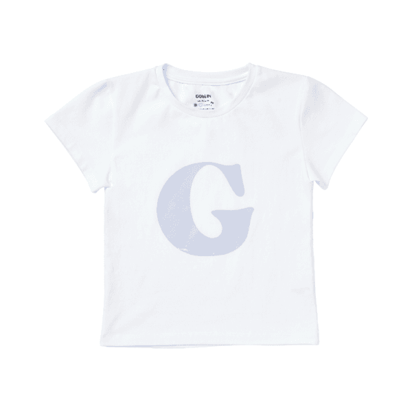 Crew Neck Basic Fitted T-shirt (G Printed)
