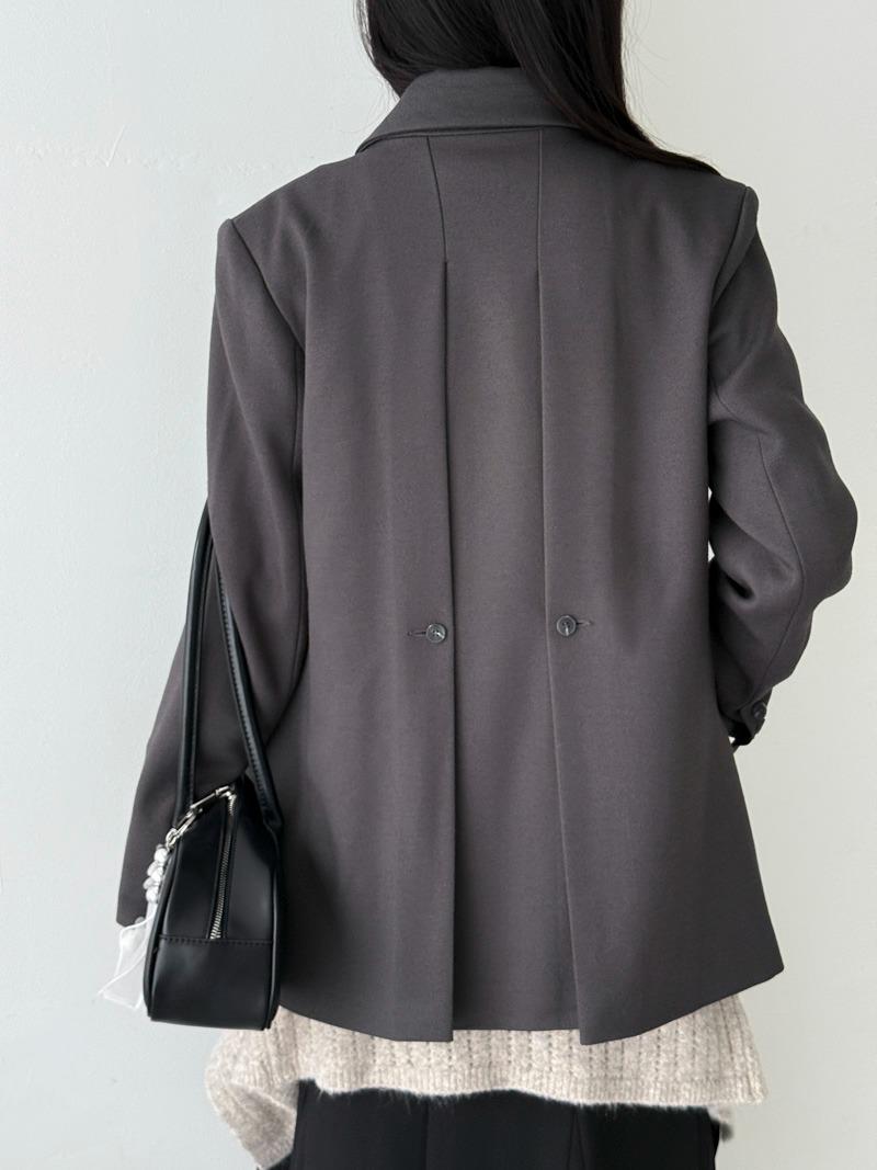 pintuck button jacket (2color)
