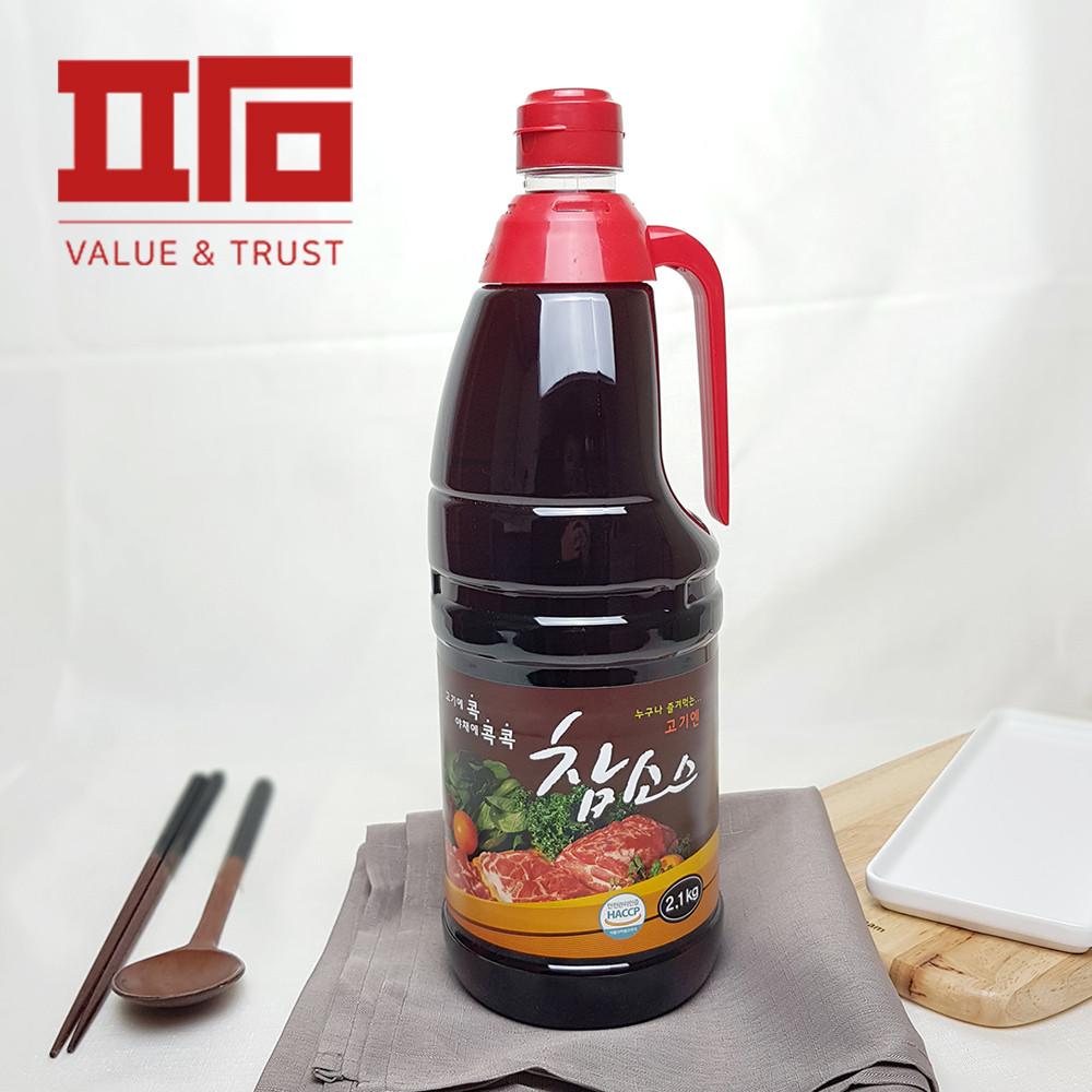 우리식품 고기엔 참소스 2.1kg 고기집 양파절임소스 파채 삼겹살 [원산지:상세설명에 표시]