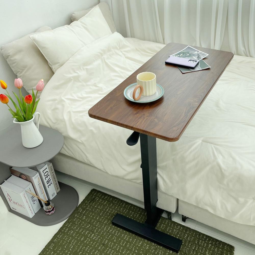 접이식 사이드 테이블 이동식 높이조절 소파테이블 침대책상 800