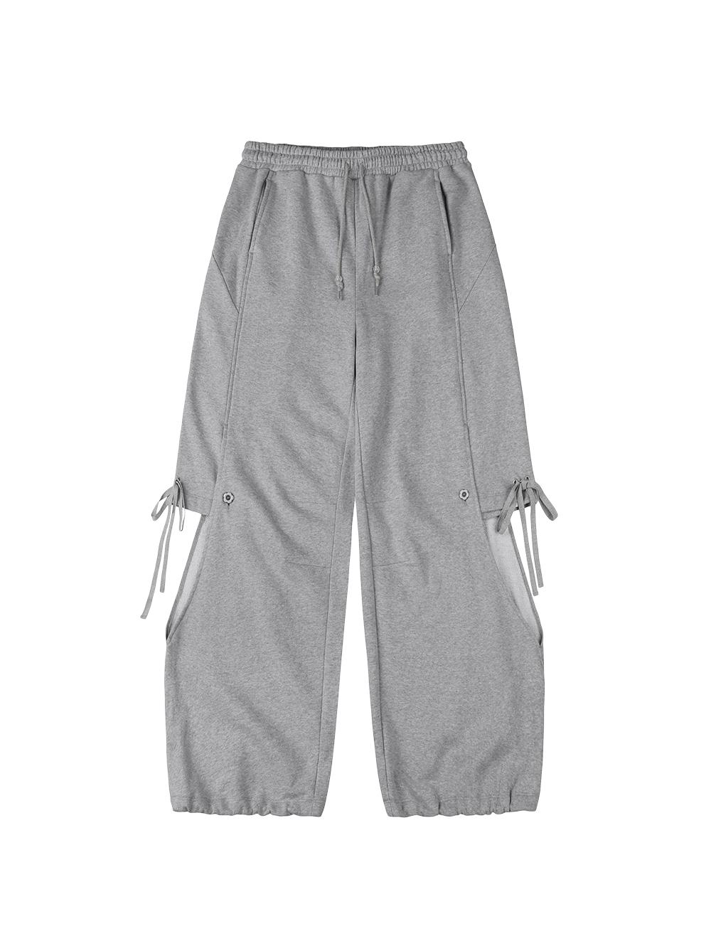 DOUBLE LAYERED SWEATPANTS [HEATHER GREY]