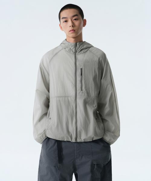 [시티 레저] 라이트웨이트 패커블 윈드브레이커 재킷 2 [라이트 그레이]