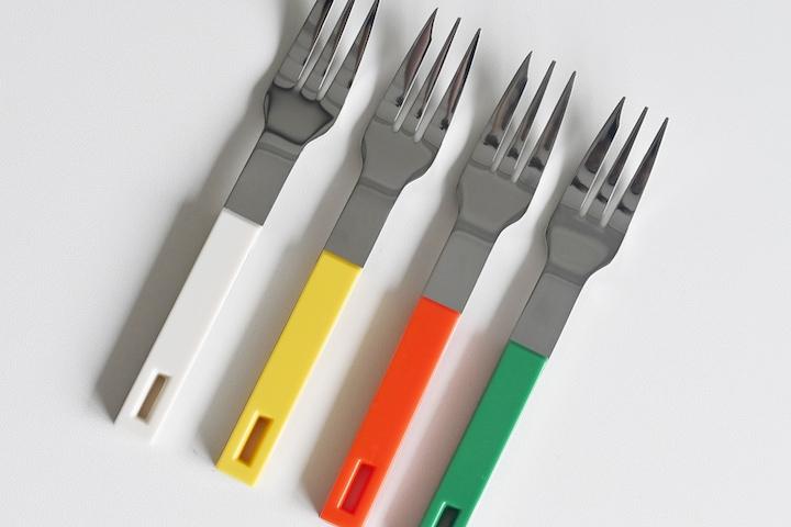 멜로즈 블록 디저트포크 커트러리 4컬러