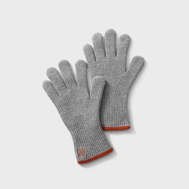 Bless Wool Finger Gloves Melange Gray