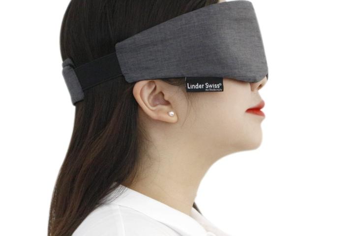 린더스위스 3D 듀얼 아이링 수면안대 (딥그레이/딥네이비)
