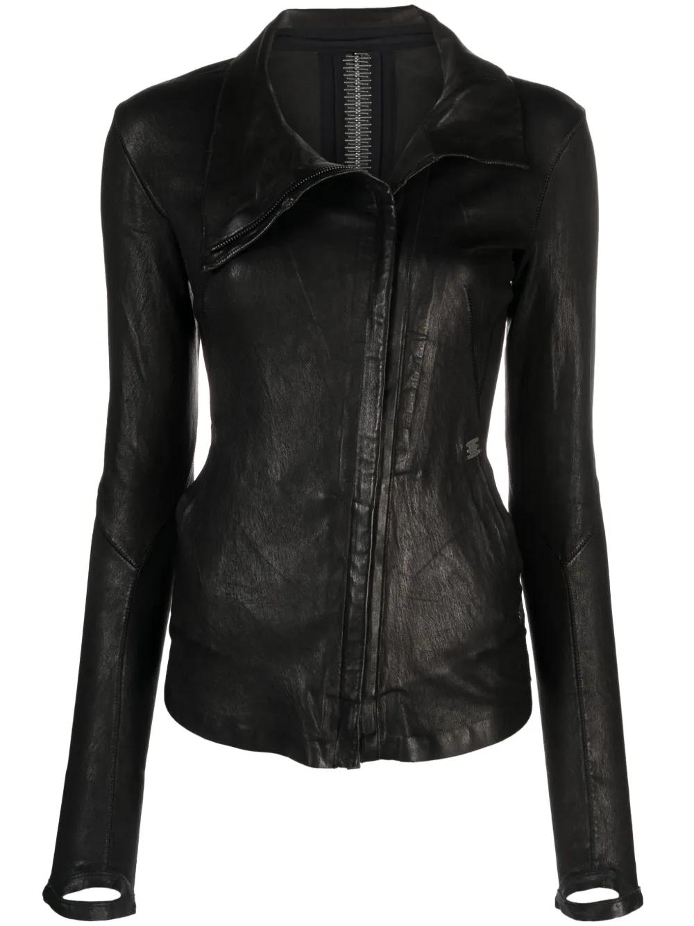 Isaac Sellam Experience zip-detail Leather Jacket | Black | FARFETCH AZ