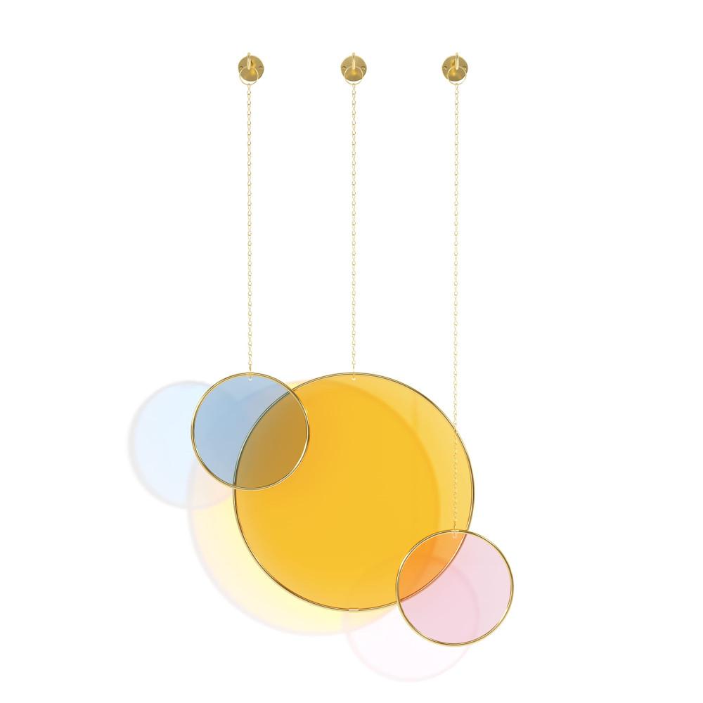 Umbra Sunchimes 인테리어용 벽걸이 거울 3P 세트