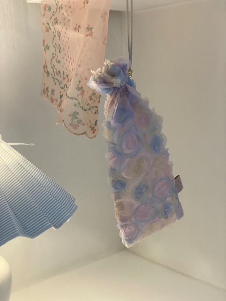 [카치오페페] 누볼라 발레슈즈 토슈즈 장미 메쉬파우치