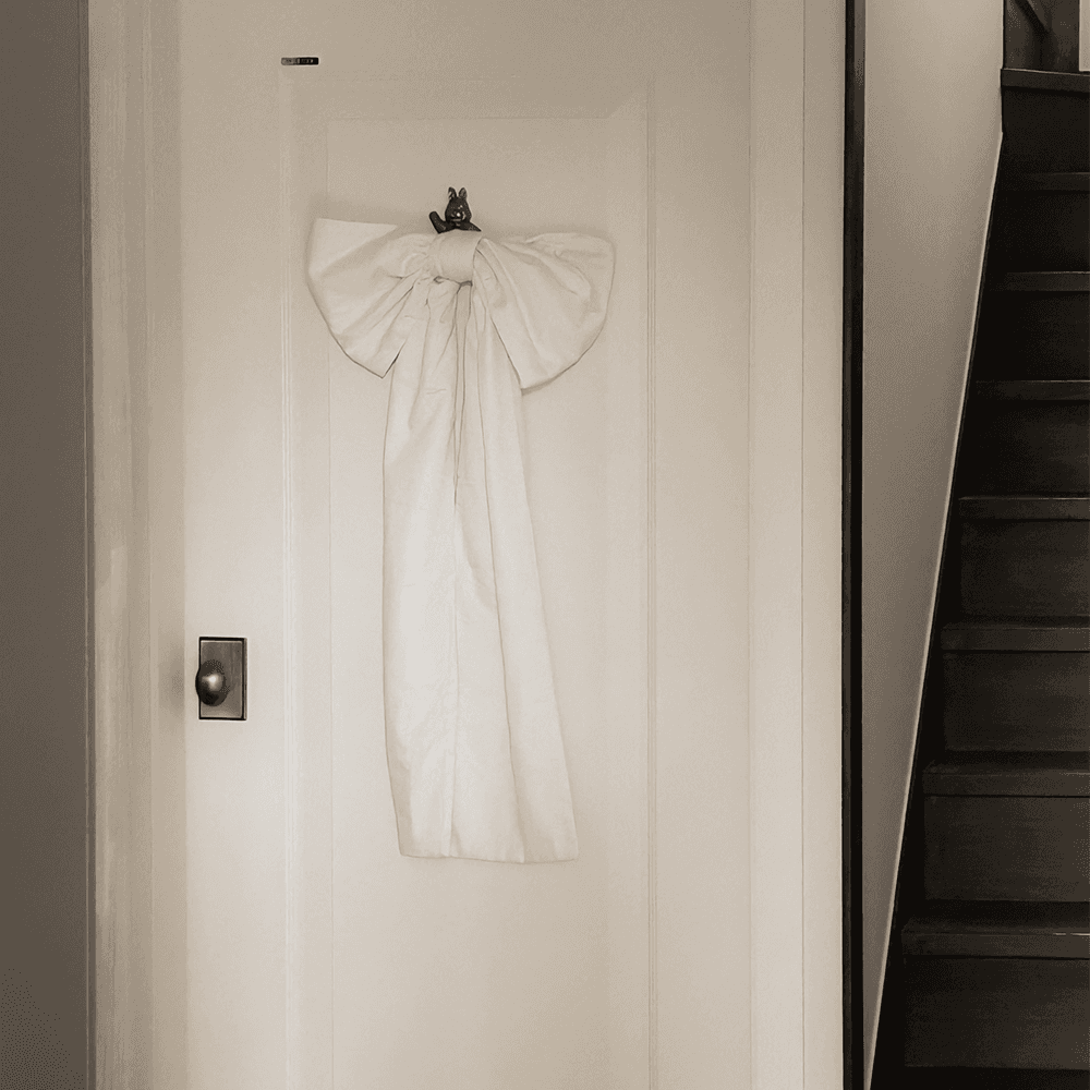 크림리본장식(3차리오더 제작중 : 2월 마지막주 입고예정)