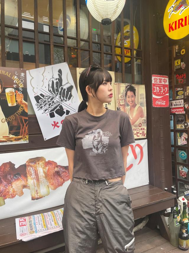 Old vintage crop t 올드 빈티지 크롭 티
