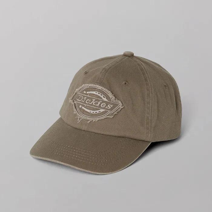 워시드 데미지 로고 볼캡  Khaki Beige