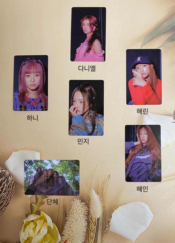 뉴진스 New Jeans OMG Message Card버전 위버스 특전 포토카드 포카 민지 하니 다니엘 해린 혜인 오마이갓 메시지 카드