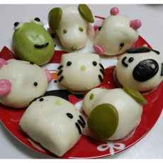 동물 찐빵 총40개 1kg 애니멀 개구리 멍멍이 강아지 키티 고양이 돼지 유치원 어린이집 간식