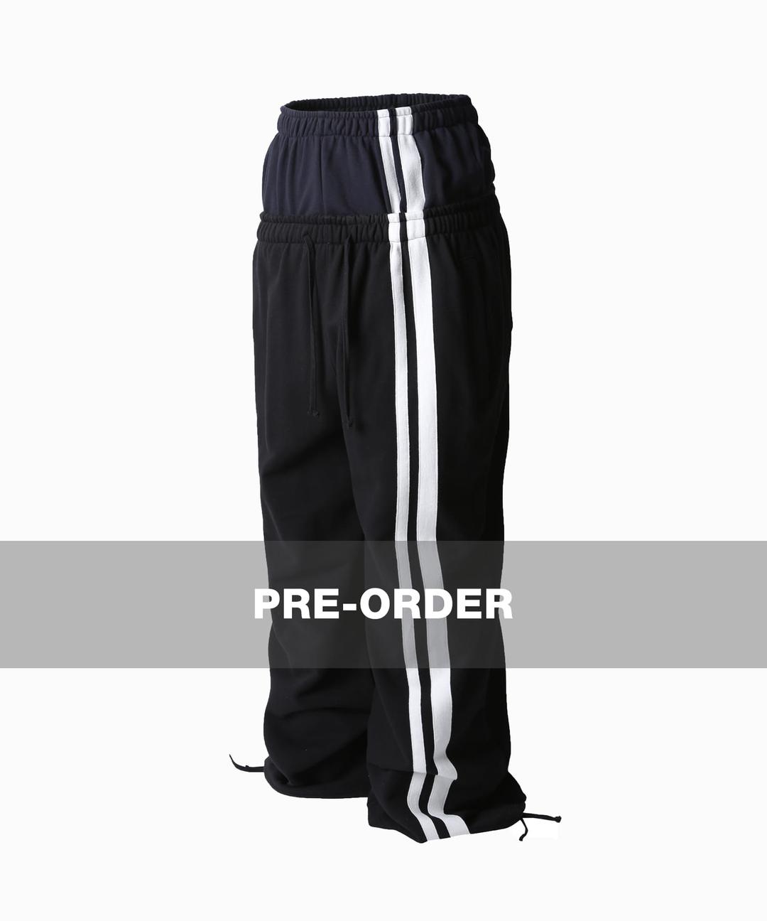 [PRE-ORDER] DOUBLE WAIST SWEAT PANTS BLACK